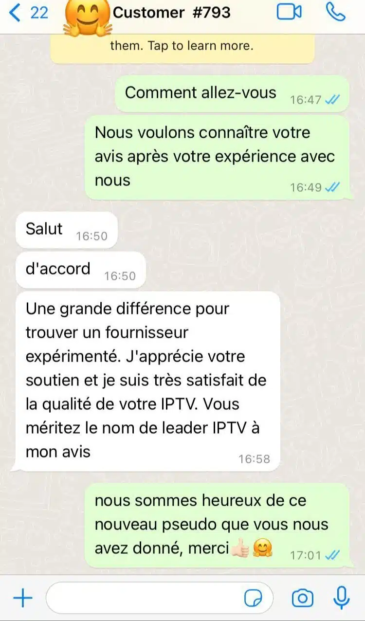 Avis utilisateur abonnement Premium IPTV
